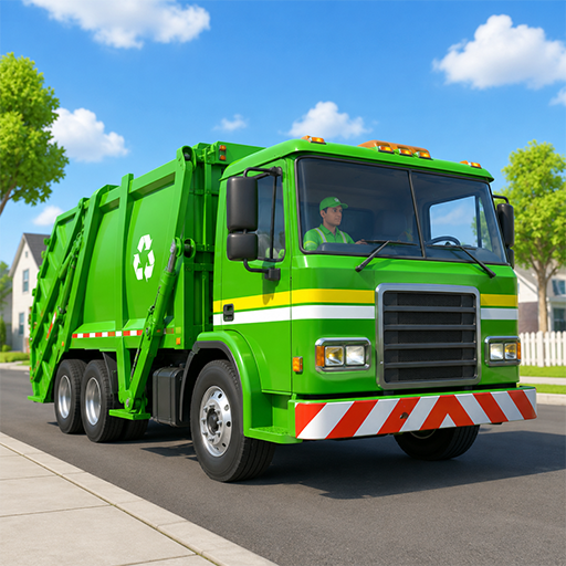 garbage truck cleanup game 